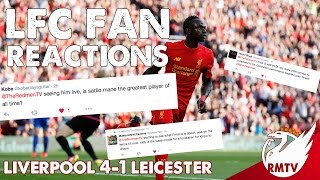 Liverpool v Leicester 41  LFC Fan Reactions [upl. by Adest]