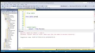 The SQL DROP TABLE Statement [upl. by Lynnette41]