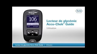 Comment utiliser le lecteur de glycémie AccuChek Guide [upl. by Aiym]