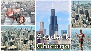 Tallest Building in Chicago  The Ledge  Willis Tower  Skydeck  103rd Floor [upl. by Onifled983]