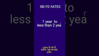 SBI FD interest rates 2024 sbifDrates fixeddepositinterestrates [upl. by Osbourn808]