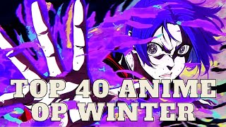 Top 40 Anime Openings da Temporada de Inverno Winter 2023 [upl. by Mercie]