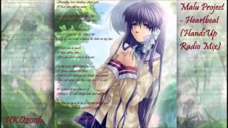 Nightcore  Heartbeat MaLu Project HandsUp Radio Mix Lyrics [upl. by Eahsan]