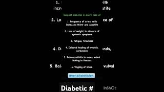 how to suspect diabetes diabetescare diagnosis symptoms Sudarshanlipane17 ⛑️🏆🏥💌 [upl. by Angi276]