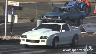 Speartech 91 Camaro Z28 LS9 Supercharged Drag Racing [upl. by Leugar]