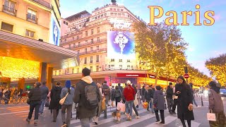 Paris France 🇫🇷  Inside of Galeries Lafayette  Paris Christmas 2024  Paris 4K HDR [upl. by Essex]