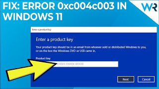 How to fix the Windows 11 activation error 0xc004c003 [upl. by Tnek]