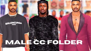 URBAN MALE CC FOLDER – My Entire CC Folder amp Links For The Sims 4 [upl. by Ramedlaw140]