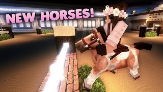 Minecraft Fixing Grand Oak Stable  Catching New Horses 🐴 [upl. by Brink]