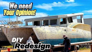 Ep 19 Insane Sailing Trimaran Redesign “Building our modern Loft” [upl. by Anaejer334]