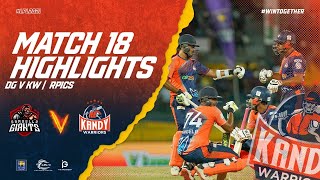 Match 18  Kandy Warriors vs Dambulla Giants  Full Match Highlights LPL 2021 [upl. by Alracal]