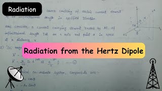 Radiation from the Hertz dipole  Radiation  Radiation from the Hertzian dipole [upl. by Eniruam]