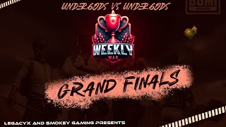 Hindi  Legacy X esports present Weekly League S1 UNDERGODS vs UNDERGODS 🔥  bgmi [upl. by Herold]