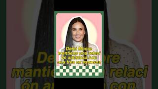 Demi Moore mantiene una relación amistosa con sus tres ex espososforyou celebrity usa fyp [upl. by Hodgson]