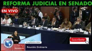 APRUEBAN DICTAMEN DE reformajudicial EN COMISIONES UNIDAS DEL SENADO [upl. by Llehcim854]