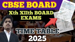 CBSE DATE SHEET 2025  CBSE BOARD DATESHEET CLASS 10th12th 2025  CBSE BOARD EXAMS 2025 TIME TABLE✅ [upl. by Adorne]