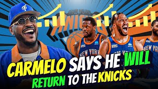 Carmelo Anthony Gives Honest Review of Knicks’ 202425 Roster nba knicks [upl. by Llehsyt64]