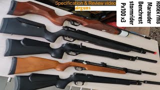 🇮🇳Review video of Walther rotex Benjamin marauderpx100 benchrestDiana stormrider amp px100🇮🇳 [upl. by Gold]