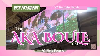 AKA Boule 2024 💖 Vice President amp Sister Kamala Harris Addresses 71st Alpha Kappa Alpha Boule [upl. by Nageem883]