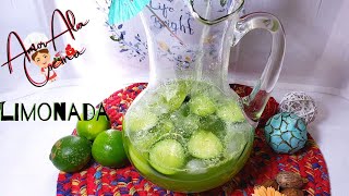 como preparar agua de pepino con limón y chia muy fresca AMORALACOCINA [upl. by Aliza867]