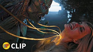 Thena vs Deviant Kro  Fight Scene  Eternals 2021 IMAX Movie Clip HD 4K [upl. by Froma]