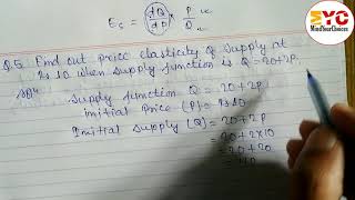 How To Find Price Elasticity of Supply  Economics Class 11 Chapter3  Elasticity of Demand amp Supply [upl. by Oirevlis]