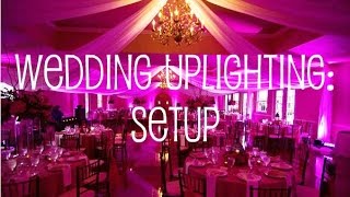 Wedding Uplighting Setup in Banquet Hall [upl. by Goat]