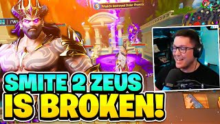 SMITE 2 FIRST GAMEPLAY ZEUS IS BROKEN [upl. by Amara]