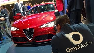 Alfa Romeo Giulia  Salone di Francoforte 2015 [upl. by Itsyrk]