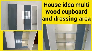 house idea multiwood cupboard with dressing areai love god [upl. by Ayahsal]