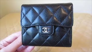 Chanel Compact Flap Wallet  Review [upl. by Ylrac]