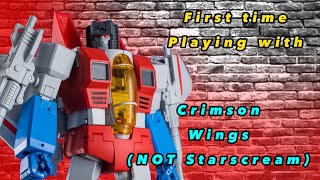 First Time Playing with the Deformation Space NOT Starscream Crismson Wings [upl. by Ellerey]