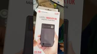 UNBOXING PORTRONICS LUXCELL MAGCLICK 10K MAGNETIC POWER BANK  ONLINE FROM AMAZON  BEST POWER BANK [upl. by Netsruk]