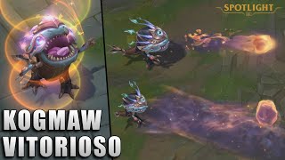 KogMaw Vitorioso  Skin Spotlight PREVIA [upl. by Ethben]