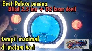 cara pasang biled 25 incD2 laser Honda matic beat deluxe [upl. by Waers39]