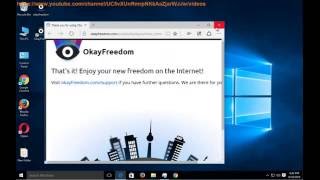 How to Uninstall OkayFreedom VPN on Windows 10 [upl. by Hartill]