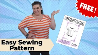 Cozy Comfy Knit Shirt Sew along  Easy Sewing Tutorial [upl. by Ginger]