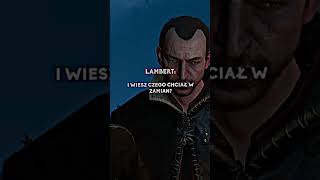 Lambert o Przeznaczeniu  Wiedźmin 3 dziki gon shorts dlaciebie dc tiktok edit wiedźmin edits [upl. by Oneladgam]