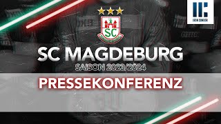 Pressekonferenz SC Magdeburg  SG FlensburgHandewitt  LIQUI MOLY HBL 2 Spieltag [upl. by Waldo]