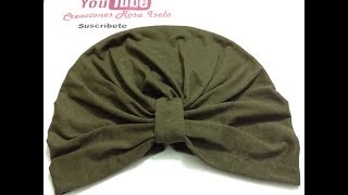 Turbante en medida para adulto VIDEO No 631 [upl. by Ainesej]