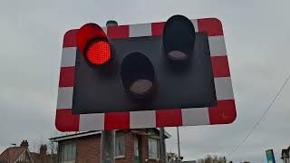 antrim station level crossing co antrim 291024 [upl. by Adniram]