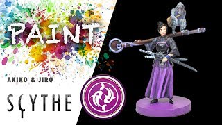 Scythe Akiko and Jiro Paint guide  Scythe Board game [upl. by Falda]