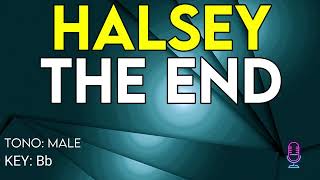 Halsey  The End  Karaoke Instrumental  Male [upl. by Alvis94]