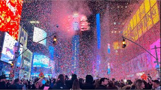 NYC Times Square New Years Eve 2023 Ball Drop Countdown Full [upl. by Soiritos]