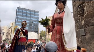 Trobada de Gegants Festes Sant Josep Oriol 2432024 Barcelona [upl. by Rosmunda99]