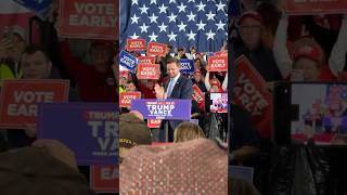 The Next Vice President J D Vance Arriving In Portage Michigan trump [upl. by Neerac]