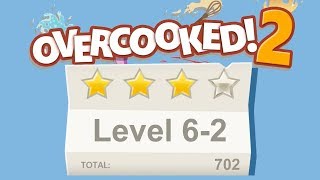 Overcooked 2 Level 62 4 stars 2 player Coop [upl. by Anigger]