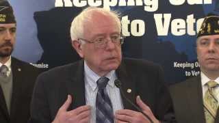 Sanders Press Conference on Comprehensive Veterans Bill [upl. by Llemaj11]