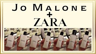 ZARA EMOTIONS PERFUME COLLECTION OVERVIEW by quotJO LOVESquot JO MALONE [upl. by Ponzo]