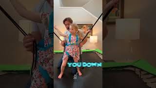 Dad launches daughter with home made bungee 😱 [upl. by Nyad]